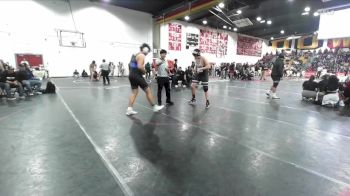215 lbs Champ. Round 2 - Aron Aguilar, Downey vs Michael Baeza, San Dimas