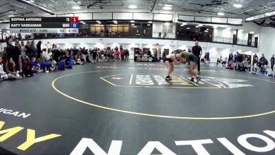 138B 1st Place Match - Sophia Antonio, Tiffin University vs Katy Vardaman, Manchester University