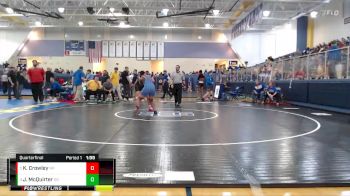 185 lbs Quarterfinal - Keeligh Crowley, North Pontotoc High School vs Julianne McQuirter, Oak Grove High School