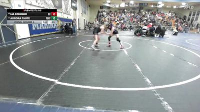 110 lbs Cons. Round 5 - Lia Stenger, Rancho Cucamonga vs Aurora Taute, Portola