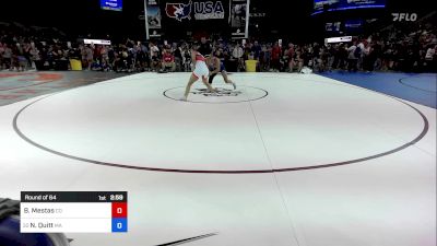 130 lbs Round Of 64 - Bailee Mestas, CO vs Nora Quitt, MA