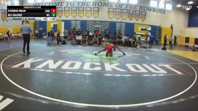 106 lbs Round 7 (8 Team) - Eli Valdez, Wellington vs Corbin Helm, SOWA /HWC