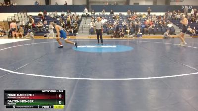 149 lbs Cons. Semi - Dalton Monger, Messiah vs Noah Danforth, Washington And Lee