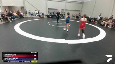 92 lbs Round 7 (10 Team) - Ava Schultz, Minnesota vs Amiyah Marsh, Oklahoma Blue