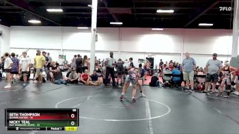 88 lbs Round 3 (4 Team) - Seth Thompson, Quaker Nation vs Nicky Teal, Mat Warriors White