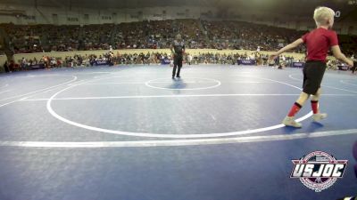 70 lbs Round Of 32 - Gavino Perez, Marlow Outlaws vs Landon Wilbur, Predator Wrestling