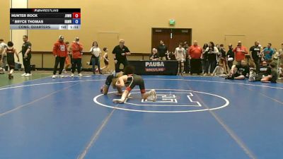 105 lbs Cons. Quarters - Hunter Rock, Journeymen Wrestling vs Bryce Thomas, Rampage Wrestling