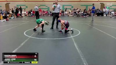 76 lbs Round 4 (6 Team) - Cannon Mercier, Lions Den vs James Remke, Virginia Patriots