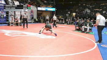 120 Class 3 lbs Cons. Round 2 - Eberson Perez, McDonald County vs Nolan Londe, Whitfield