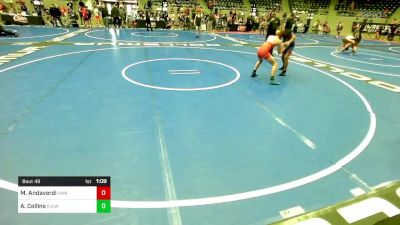 98 lbs Final - Malaki Andaverdi, HURRICANE WRESTLING ACADEMY vs Ayden Collins, R.A.W.