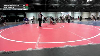125 lbs Rr Rnd 2 - Xamena Rivera Perez, ARDMORE TAKEDOWN CLUB vs Ever Roebuck, Coalgate Wildcat Wrestling Club