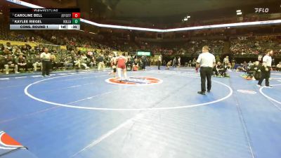 190 Class 2 lbs Cons. Round 1 - Kaylee Riegel, Rolla vs Caroline Bell, Jefferson City