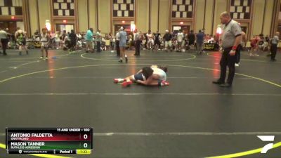 100 lbs Semifinal - Antonio Faldetta, Unattached vs Mason Tanner, Ruthless Agression