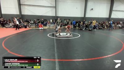 78 lbs Cons. Round 3 - Lilly Entler, Thunder Mountain Wrestling Club vs Caton Hanson, Snoqualmie Valley Wrestling Club