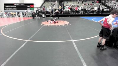 48-B2 lbs Semifinal - Chase Shrom, Shore Elite Wrestling Club vs Parker Sauer, All I See Is Gold Academy