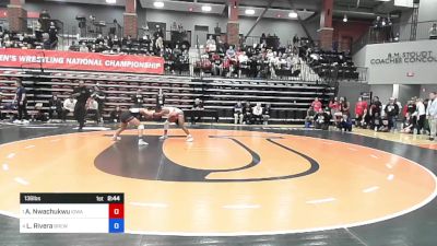 136 lbs Semifinal - Adaugo Nwachukwu, Iowa Wesleyan vs Leidaly Rivera, Brewton Parker