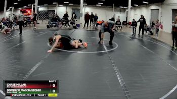 100 lbs Round 1 (4 Team) - Chase Millan, Mat Warriors Red vs Dominick Masciantonio, Full Circle