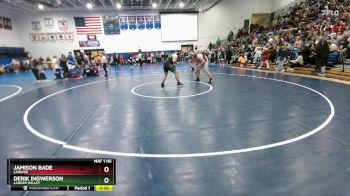 285 lbs Cons. Round 2 - Derik Ingwerson, Lander Valley vs Jamison Bade, Laramie