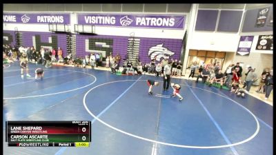 67 lbs Champ. Round 2 - Carson Ascarte, Salt Flats Wrestling Club vs Lane Shepard, Green Canyon Wrestling
