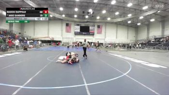 157 lbs Champ. Round 1 - Mason Rappold, Oneonta State vs Akio Sanders, Ithaca
