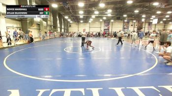 75 lbs Rr Rnd 1 - Royce Marshall, Mat Assassins White vs Dylan Silkowski, Gentile Trained