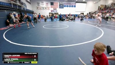 150 lbs 3rd Place Match - Lance Streifel, Thunder Basin vs Dakota Ledford, Laramie