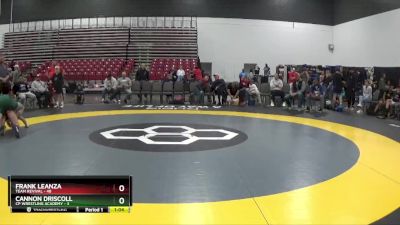 129 lbs Semis & 1st Wrestleback (8 Team) - Frank Leanza, Team Revival vs Cannon Driscoll, CP Wrestling Academy