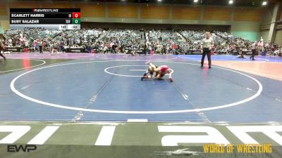46 lbs Consi Of 4 - Scarlett Harris, Illinois Valley Youth Wrestling vs Susy Salazar, TUF CA Wrestling Academy