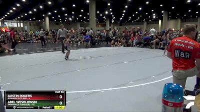 65 lbs Quarters & 1st Wb (16 Team) - Abel Wesolowski, Panhandle Punishers vs Austin Rogers, Alabama Elite Red