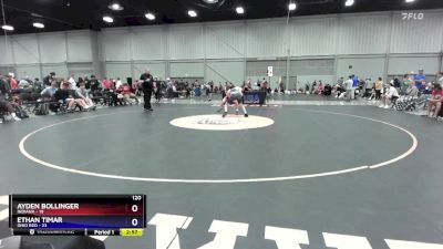 120 lbs Round 3 (8 Team) - Ayden Bollinger, Indiana vs Ethan Timar, Ohio Red