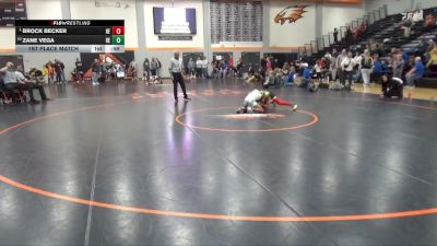 63 lbs 1st Place Match - Brock Becker, DC Elite vs Zane Vega, DC Elite