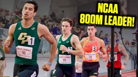 Aidan McCarthy Of Cal Poly Clocks NCAA-Leading 800m At Last Chance National Qualifier At BU
