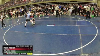 120 lbs Semifinal - Aaliyah Jones, Carbon Middle School vs Fenix Fischer, WESTLAKE