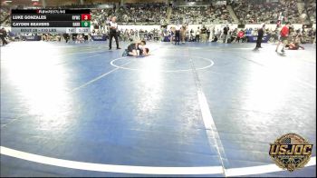 110 lbs Round Of 16 - Luke Gonzales, Randall Youth Wrestling Club vs Cayden Beavers, Harrah Little League Wrestling