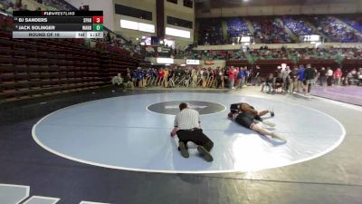 190 lbs Round Of 16 - BJ Sanders, Spartanburg vs Jack Solinger, Wando