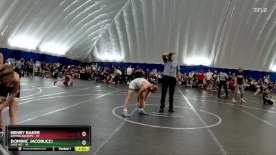 110 lbs Round 4 (8 Team) - Dominic Jacobucci, Lake WC vs Henry Baker, Dayton Bandits