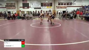 160 lbs Semifinal - Ryan Fry, Red Lion vs Cole Spencer, Pine Richland