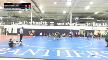 191 lbs Quarterfinal - Joshua Agen Davis, VHW Red - HSC vs Dominick Salvaterra, Kraken Black - HSC