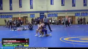 133 lbs 1st Place Match - Matt Berlin, University Of Wisconsin-Stevens Point vs Tyler Fleetwood, University Of Wisconsin-Eau Claire
