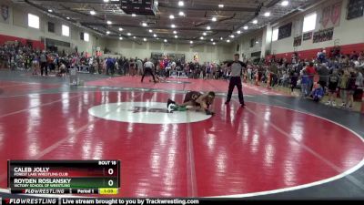 100 lbs Champ. Round 1 - Royden Roslansky, Victory School Of Wrestling vs Caleb Jolly, Forest Lake Wrestling Club