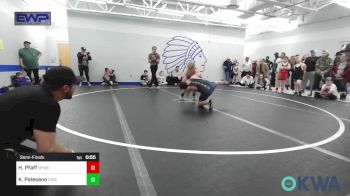 110 lbs Semifinal - Hunter Pfaff, Newcastle Youth Wrestling vs Kooper Palesano, Chickasha Wrestling