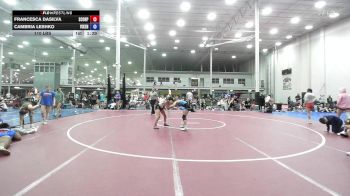 110 lbs Rr Rnd 8 - Francesca Dasilva, Scorpions - Girls vs Cambria Leshko, Steel Valley Vixens