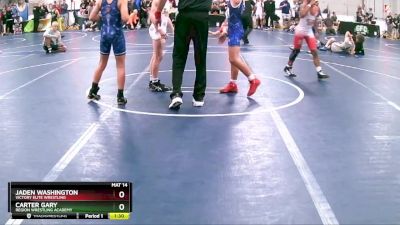 100 lbs Quarterfinal - Jaden Washington, Victory Elite Wrestling vs Carter Gary, Region Wrestling Academy