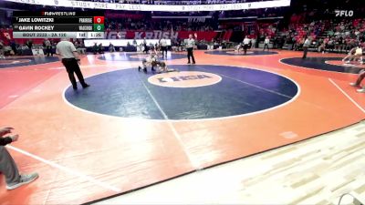 2A 120 lbs Cons. Round 2 - Jake Lowitzki, Crystal Lake (Prairie Ridge) vs Gavin Rockey, Wauconda