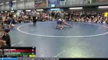 125 lbs Semis & 3rd Wb (16 Team) - Wyatt Berra, Fight Club vs Tanner Boroughs, Alabama Elite Gold