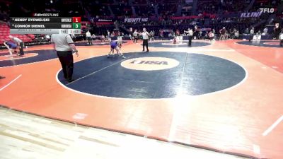 3A 175 lbs Quarterfinal - Henry Rydwelski, Naperville (Central) vs Connor Diemel, Rockton (Hononegah)