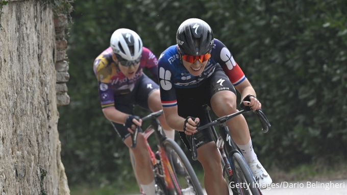 Anna Van Der Breggen and Demi Vollering - 2025 Strade Bianche