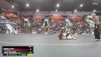 85 lbs Semifinal - Brody Camp, Unattached vs Anze Williams, Meridian Maniacs Wrestling Clu