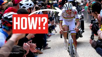 Crash That Almost Cost Pogacar Strade Bianche