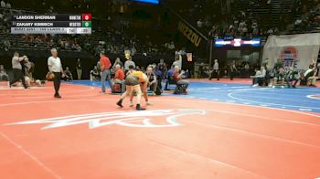 144 Class 3 lbs Cons. Round 2 - Zakary Kimmich, Webster Groves vs Landon Sherman, Winnetonka